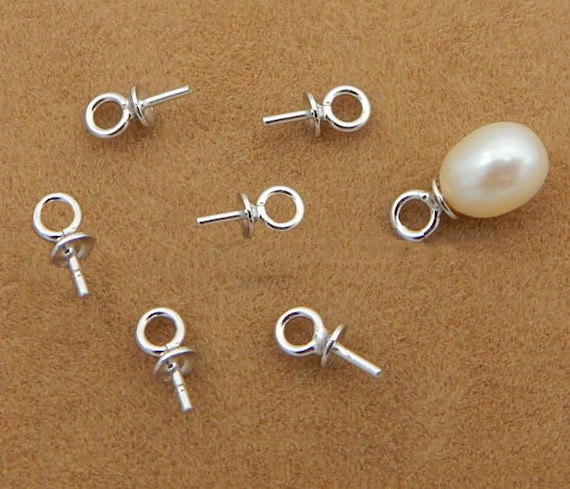 BULK BUY DISCOUNT Sterling Silver 925 Peg /& Loop Bail Post Jewellery Making