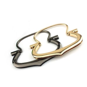 Strap Handles Connector 1pc Bag Hardware Metal Lock Buckle Gold Black Handmade Purse Handbag Backpack Making 5 5/8" 140 mm