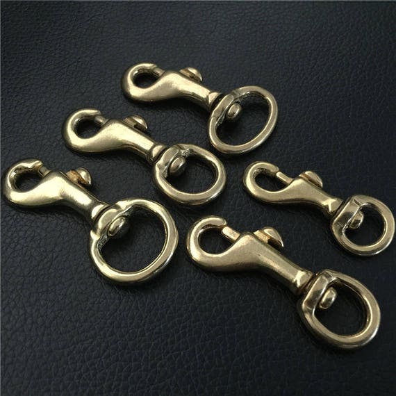 Solid Brass Swivel Eye Bolt Snap Hook Lobster Clasp Clip Spring Strap Belt  Buckle Dog Leash Lanyard Key Chain Purse Bag Tote Chunky Hardware -   Canada