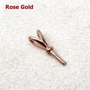 Sterling Silver Peg Bail 3.5x11mm Pendant Findings for Handmade Pure Fine Jewelry Making Wholesale Bulk image 4