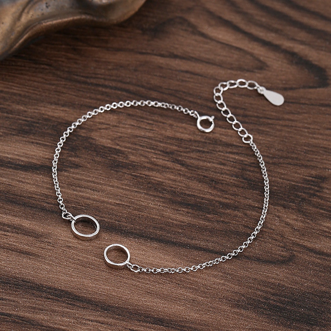 Chain Clip Clasp Bangle Mount Bracelet Setting Fine Silver Etsy