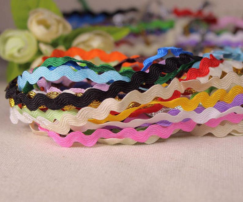 Color Wide Rick Rack Trim Lace Etsy