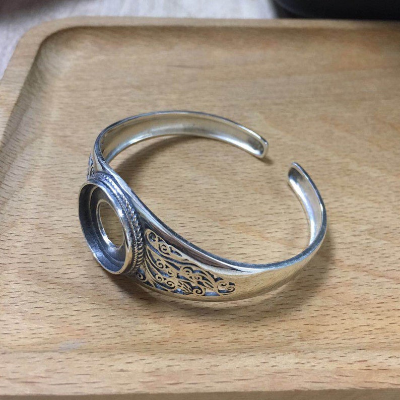 Silver open cuff bracelet Clearance