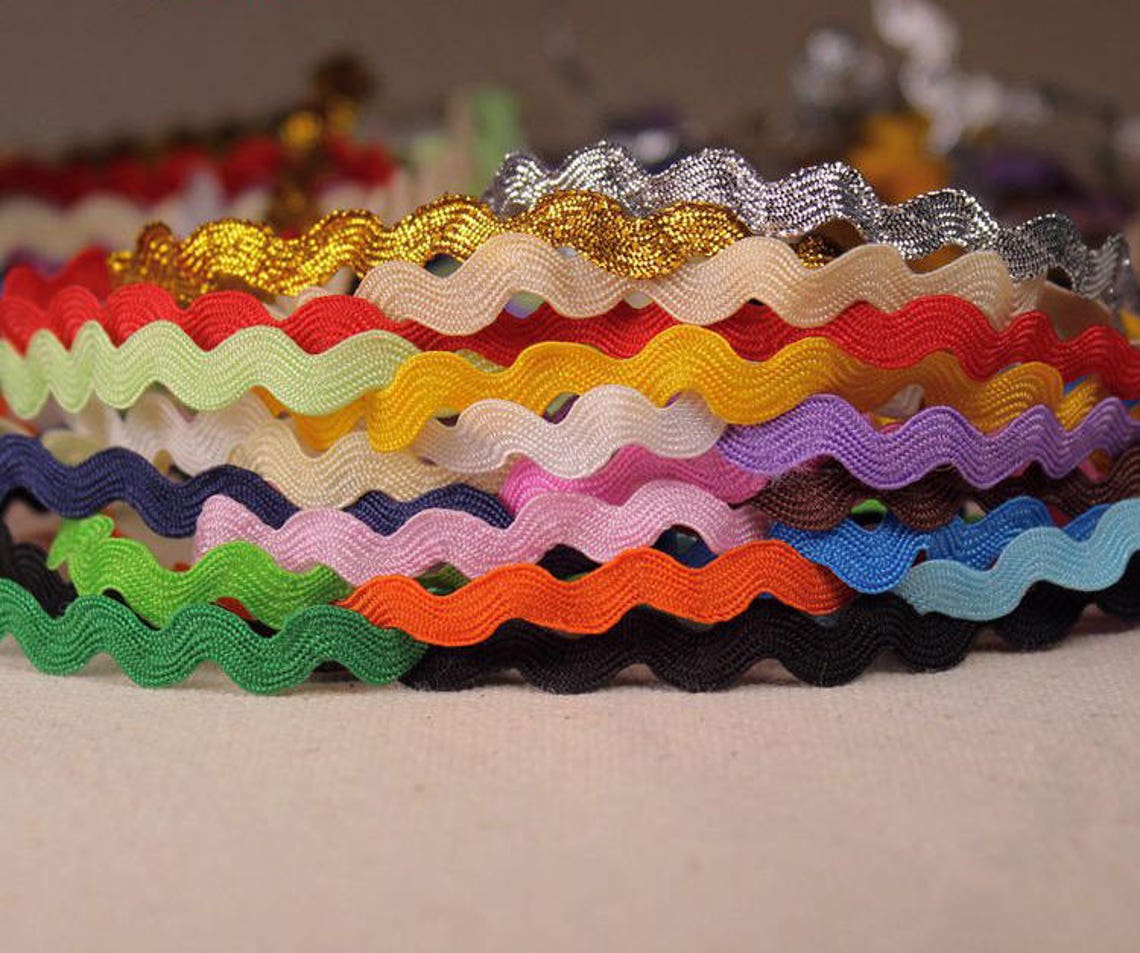 Color Wide Rick Rack Trim Lace Etsy