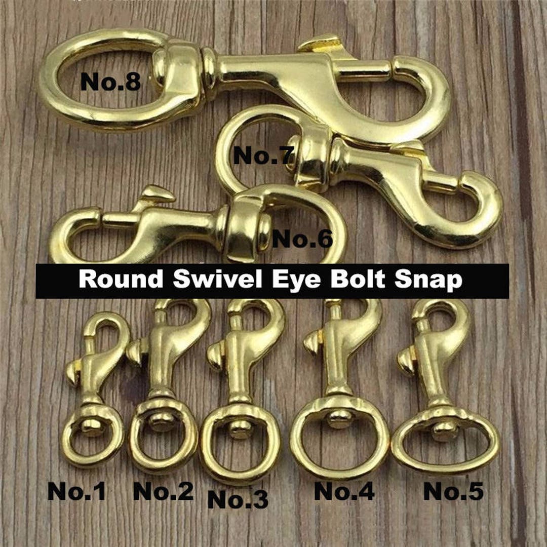 Solid Brass Swivel Eye Bolt Snap Hook Lobster Clasp Clip Spring Strap Belt  Buckle Dog Leash Lanyard Key Chain Purse Bag Tote Chunky Hardware -   Canada