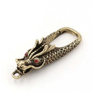 Solid Brass Antique Dragon Lanyard Clip Snap Hook 66mm 2 5/8 Inch ...