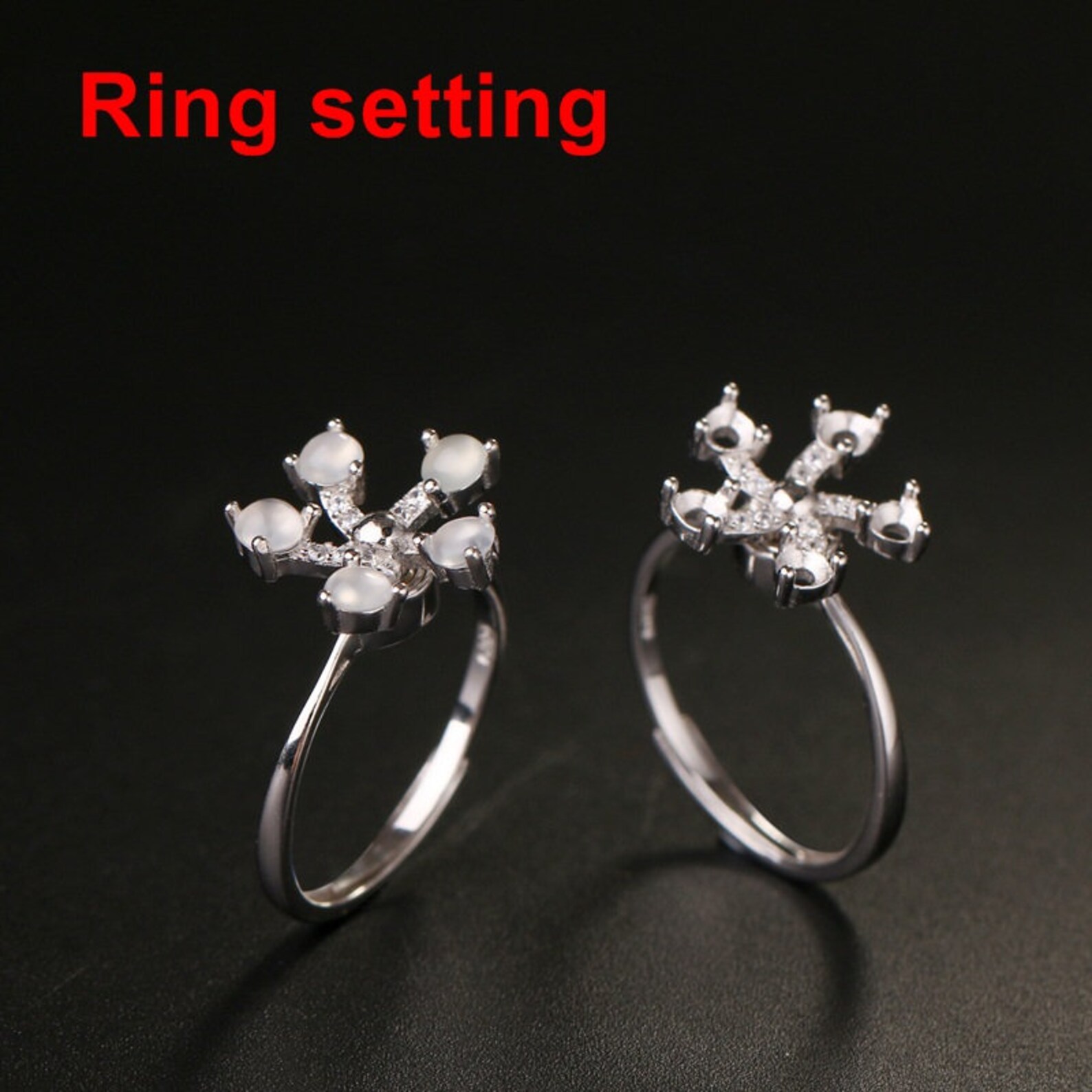 Flower Petal Ring Setting 10/30/100pcs Wholesale Made to Order Etsy
