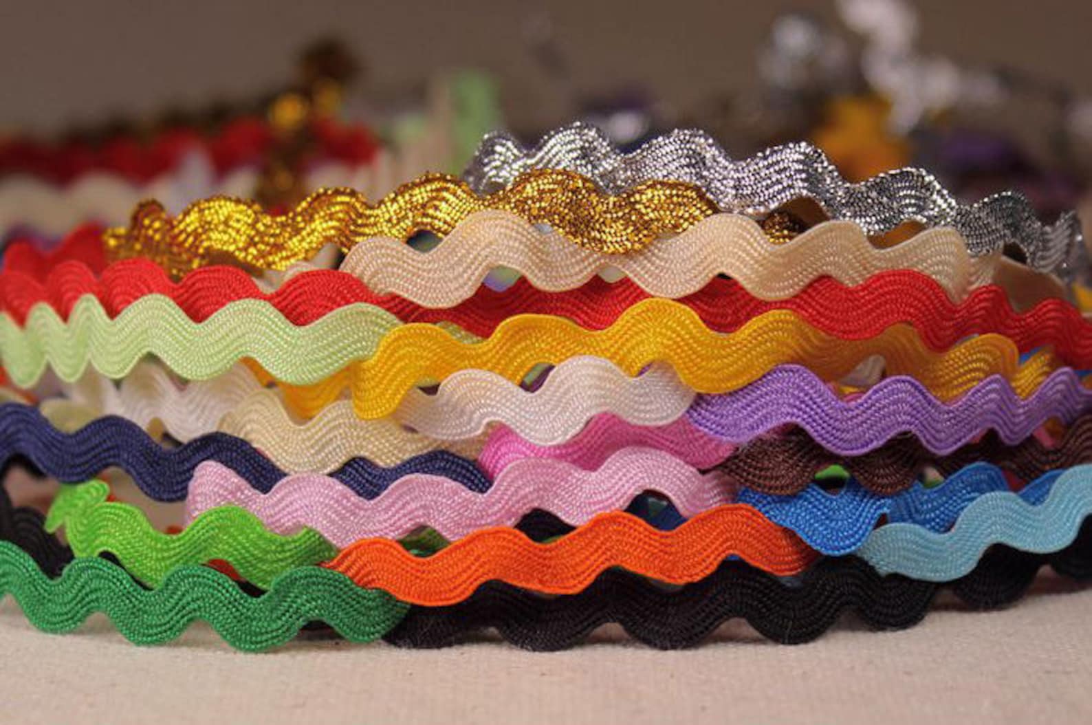 Color Wide Rick Rack Trim Lace Etsy