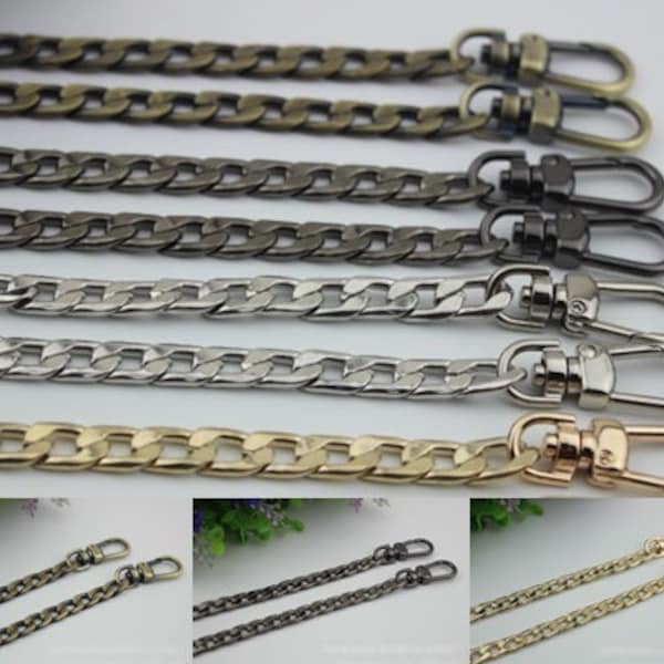 Purse Chain Bag Hardware Metal Crossbody Gold Silver Gunmetal Bronze Brass Vintage Strap Handle Handbag Curb Clutch Making Metal 120cm 4ft