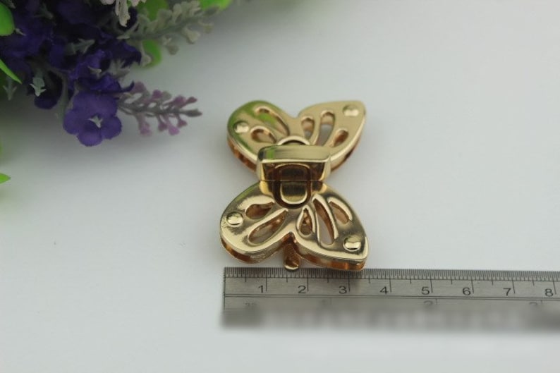 Butterfly Twist Turn Lock Bag Hardware Gold Silver Gunmetal Bronze 220 pcs Handmade Purse Handbag Making Metal 50 35mm 2 1 38 Supplies