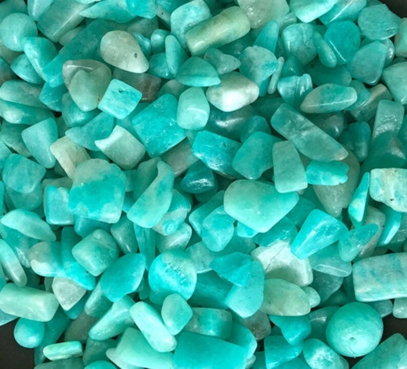 Natural Light Blue Amazonite Aquarium Fish Tank Gravel 3.5oz Etsy