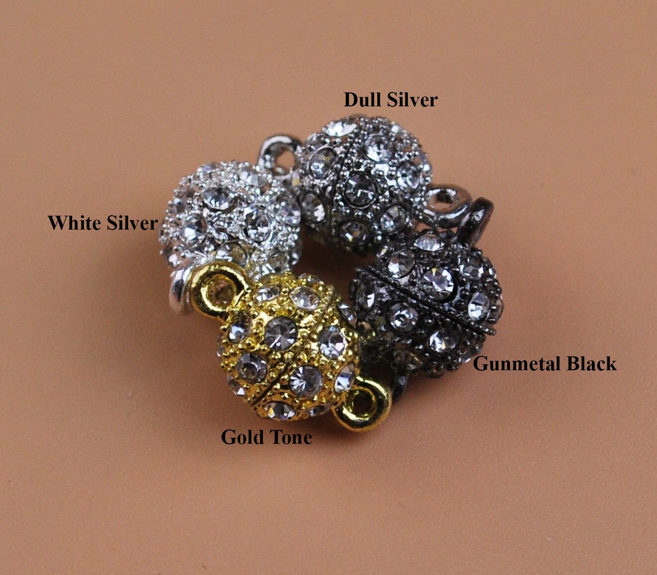 10 Crystal Magnetic Clasps Jewelry Making for Bracelet Necklace DIY Findings 10 Crystal Magnetic Clasps Jewelry Making for Bracelet Necklace DIY Findings