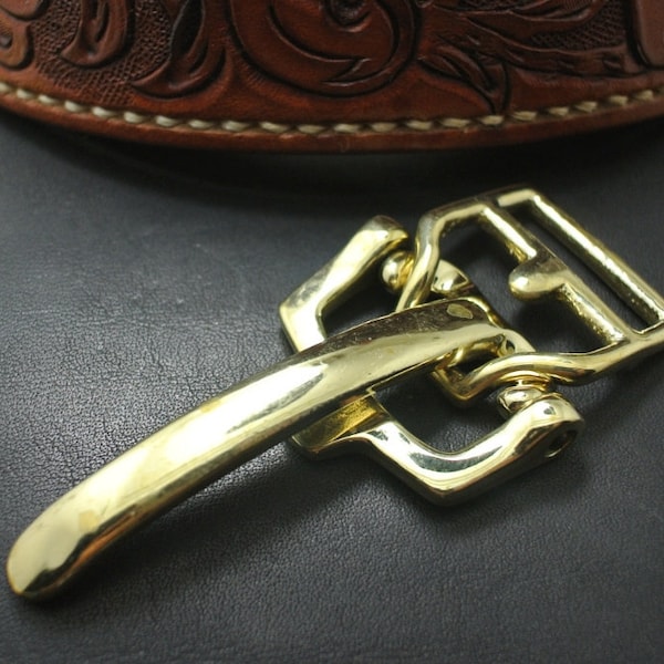 Massives Messing Cinch Kavallerie Gürtelschnalle 50 mm 2 Zoll Leder Retro Cowboy Gürtel Antik Vintage Western Männer Metall Zubehör Platte