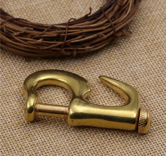 Solid Brass Swivel Fixed Eye Spring Snap Pelican Hook Shackle Quick Release  Bail Rigging Sailing Boat Marine Clip Hardware Wholesale Bulk 