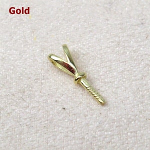 Sterling Silver Peg Bail 3.5x11mm Pendant Findings for Handmade Pure Fine Jewelry Making Wholesale Bulk image 5