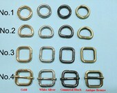 Thick O D-Ring Open Jump Ring Square Rectangle Sliding Belt Buckle Non Welded 5mm Wire 4 Gauge 20mm 3 4 inch Webbing Strap