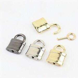Vorhängeschloss und Schlüssel Bag Hardware Gold Silber 31 mm 1 1/4"