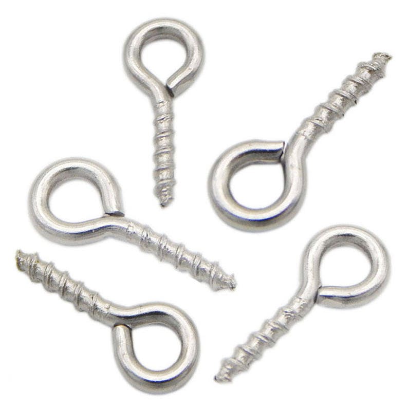 1 boîte de fer Mixte 16//20//30mm Eye Pin Jewelry Findings for jewelry making trou 2 mm