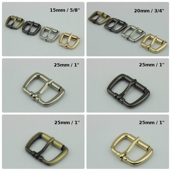 Metal Roller Buckle to Fit 25mm Strap Matt Brass Colour replacement buckle UK