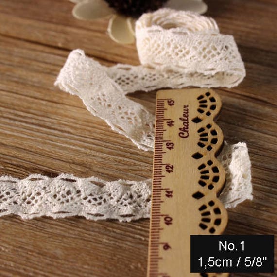 Old Cotton Crochet Cluny Ecru Lace Ribbon Trim 15 Mm Cream Ivory Vintage  Edge Galloon Picot Insert Sewing Decor Scrapbooking Pillow Runner -   Canada