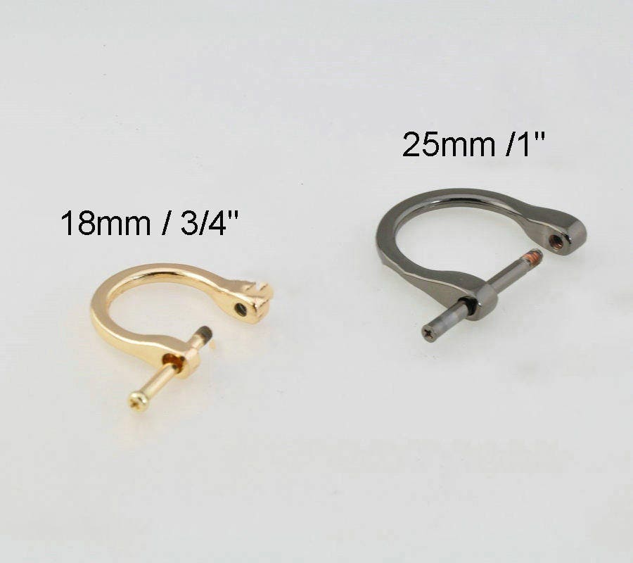 D-ring Screw Buckle Square Rectangular Clasp Thick Zipper Puller Horse Shoe  Vachette Webbing Strap Holder Connector Purse Bag Belt Hardware -   Norway