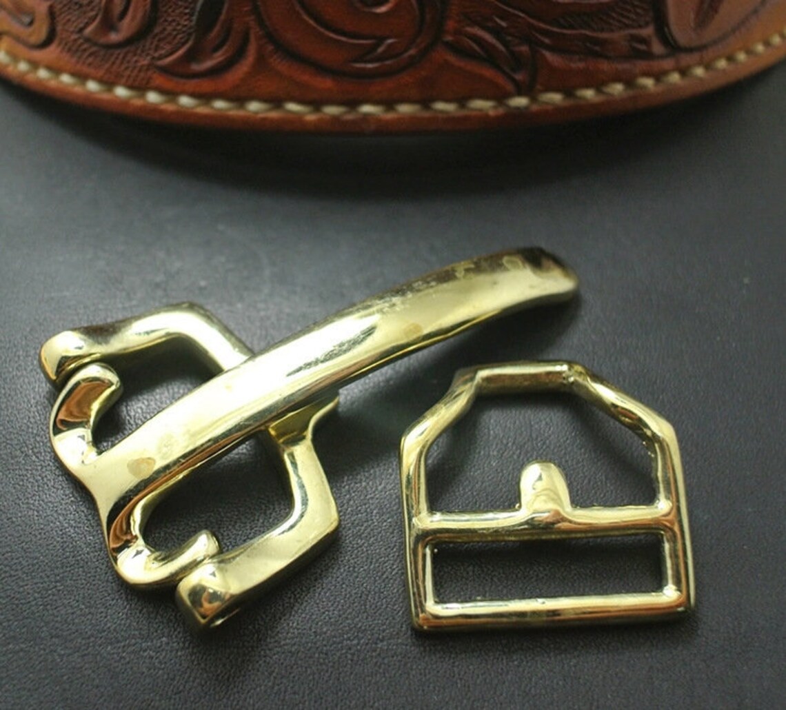 Solid Brass Cinch Cavalry Belt Buckle 125 50 mm 5 2 inch Etsy