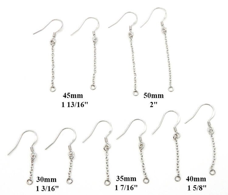 Pure 925 Sterling Silver Earring French Hook Ball Spring Coil Etsy