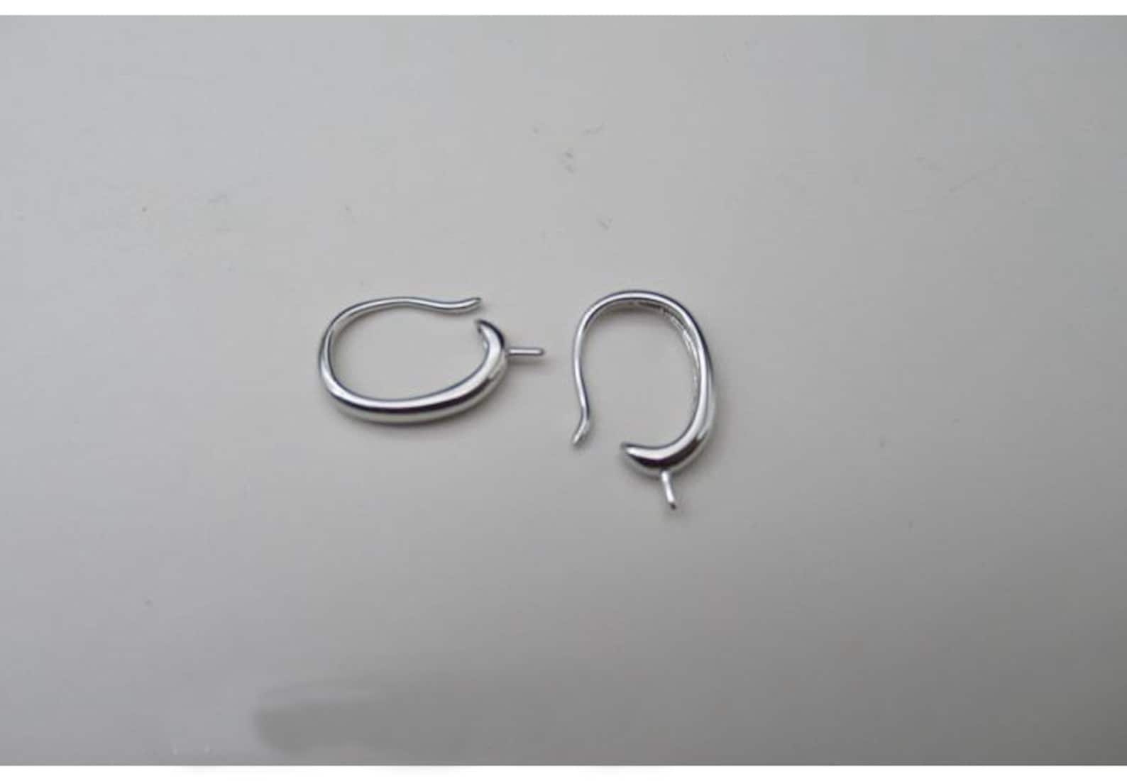Sterling Silver Fish Hook Earring Wires 15mm Earring Findings Etsy UK