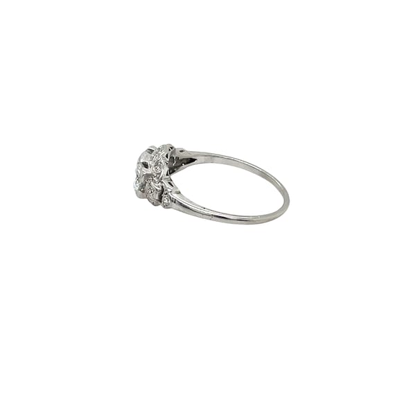 Art Deco Platinum Diamond Ring - image 2