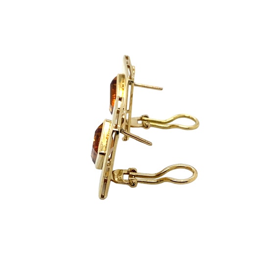 18K Yellow Gold Citrine Earring - image 2