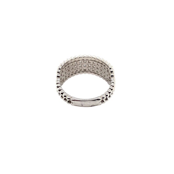 14K White Gold Diamond Band - image 3