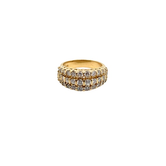 14K Yellow Gold Diamond Band - image 1