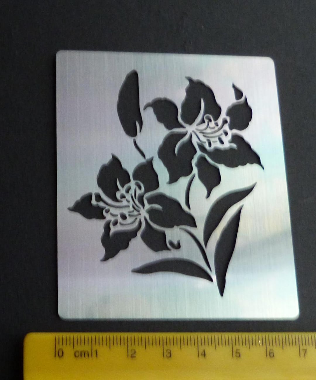 Small Oriental Lily Flower Floral Template Emboss Embossing - Etsy