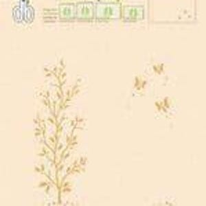 May include: A cream-colored paper with a gold embossed tree and butterflies. Text in the upper left corner reads "Leane Creatief BV". Additional text includes "Embossing folder / stempelshablonen" and "Geliëerd de goufrure".