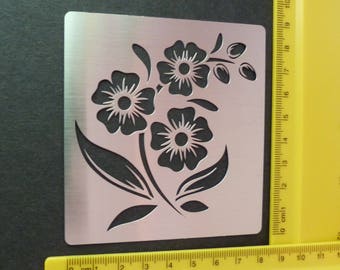 Stainless Steel Metal /Flower/Floral Oriental Blossom Emboss