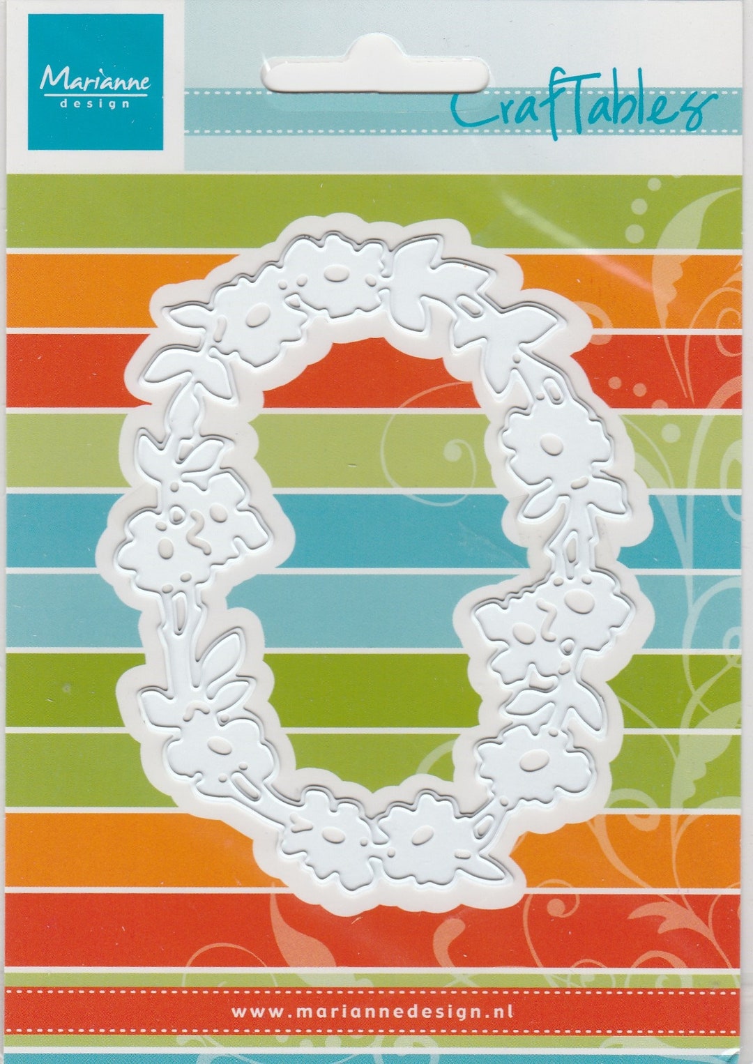 Marianne Craftables Oval Frame Cutting Die / Floral/flower Border ...