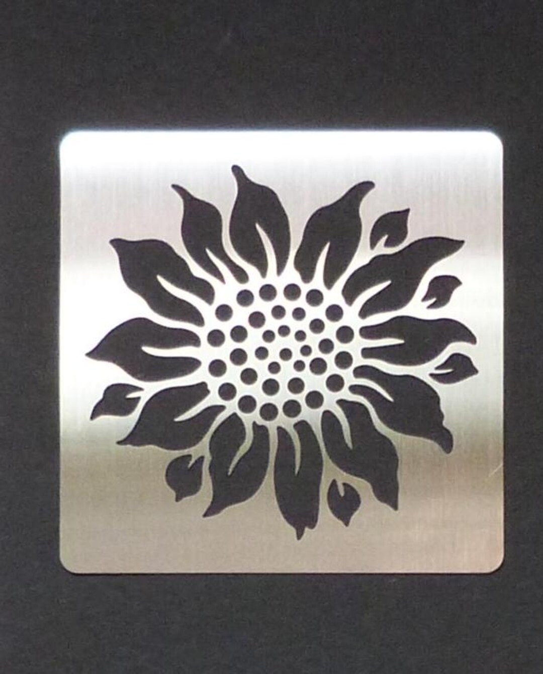 Large Stainless Steel Metal Stencil Flower Sunflower Daisy Emboss ...