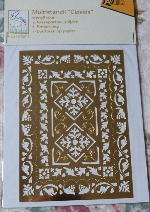 Joanie Small Stencil Simple Leaf Vine Border Floral Decor Home Art Craft Signs