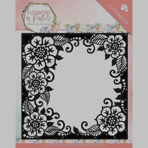 Precious Marieke Flowers in pastels Framesnijmal PM10134 Vierkant