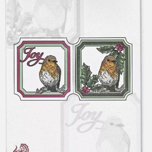 Carnation Crafts 544766 Troquel de corte Joys of Christmas Quick Card Robin/Bird