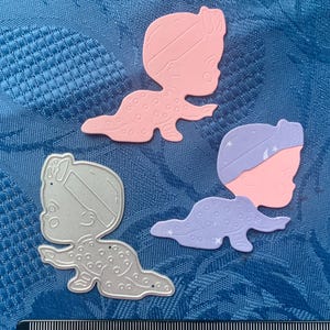Matrice de découpe petit bébé rampant pour la fabrication de cartes/scrapbooking/découpage