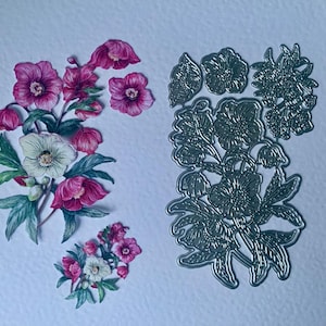 Blume Stanzform - Lilie Potentilla mit floralem Ausdruck für die Kartenherstellung