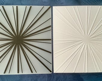 Embossing Folder Sun Ray / Square 15.0cm