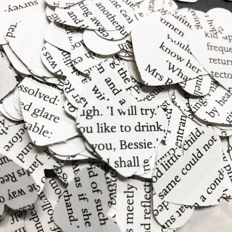 smashbooks Charlotte Bronte wedding card making 500 Jane Eyre confetti hearts party