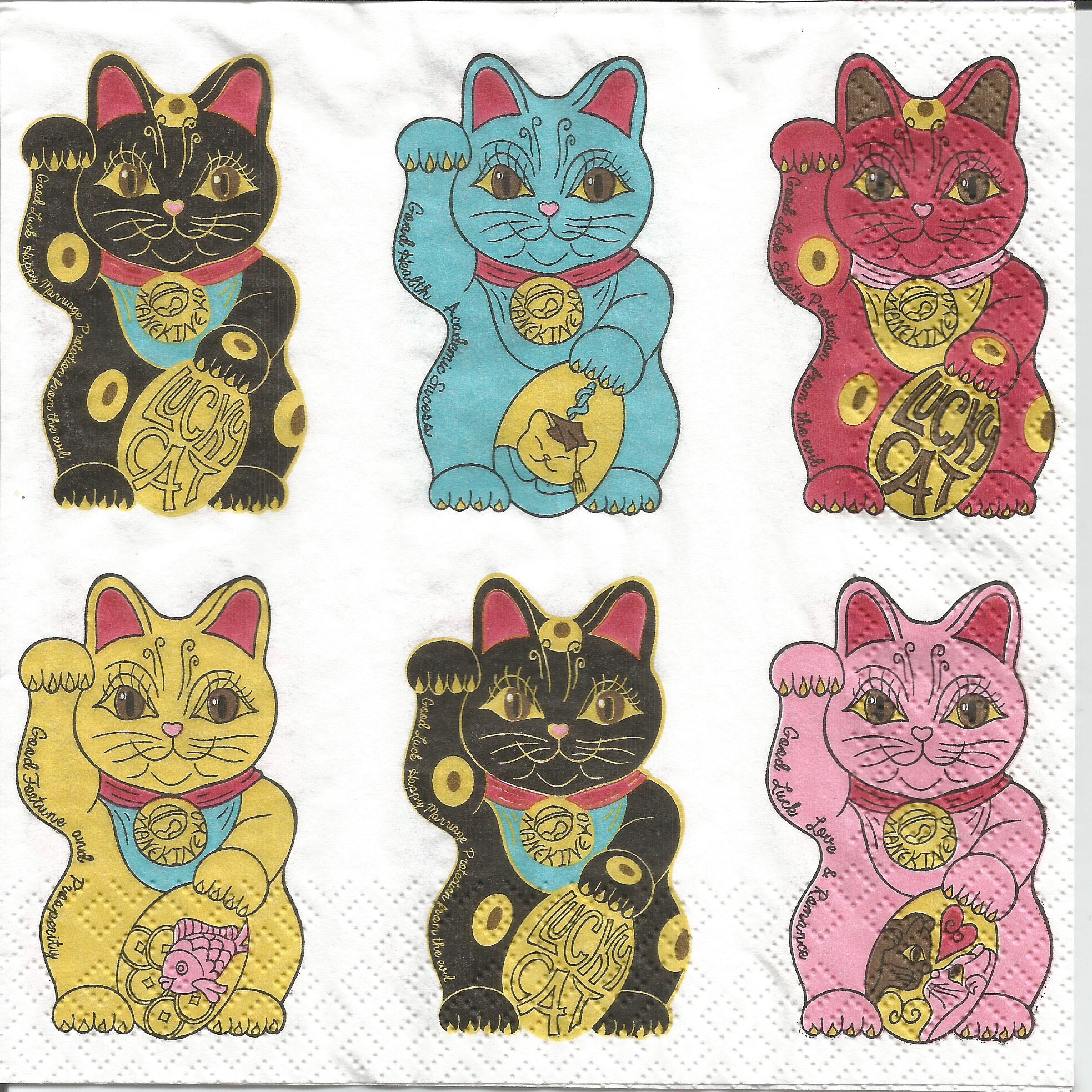 Cats decoupage paper napkins 4 paper napkins for decoupage Etsy