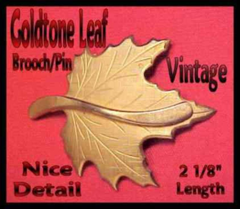 Vintage Leaf Brooches * LOT 10 Brooch Destash Jewelry Destash Destash LOT OF 3 Brooches for Crafts Assemblage