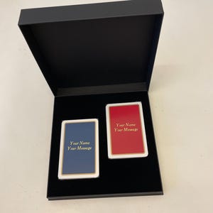 Handbedrukte gepersonaliseerde speelkaarten