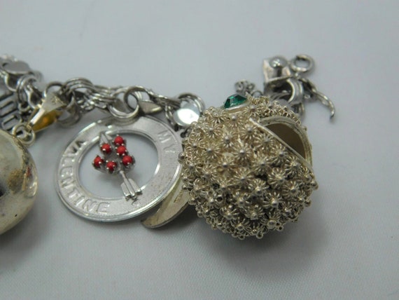 Sterling Silver Charm Bracelet - image 5