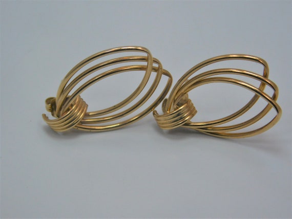 14K Gold Earrings Pierced - image 2