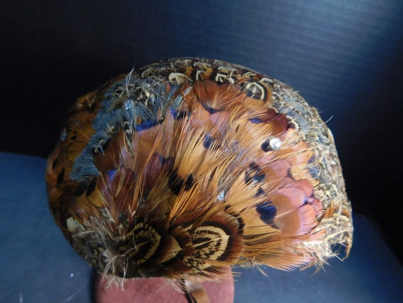 1940's Pheasant Feather Hat - image 5